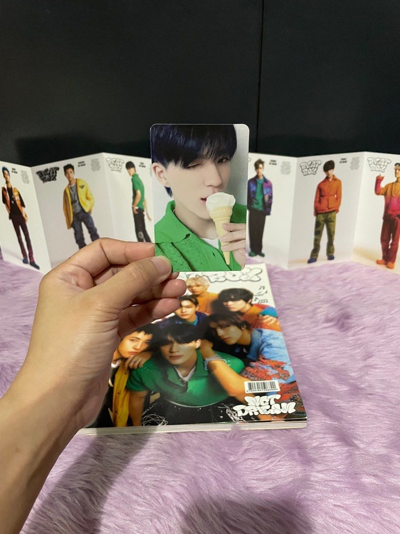 NCT Dream Beatbox Album (New school version) (Category: K-Wave Merchandise) located in Quezon City. Submitted by yu_nice (Listing ID 1308647197, Image 3). Description: NCT Dream Beatbox Album -New school version -Photobook -Folded Postcard -CD-R -Photocard (Jeno).