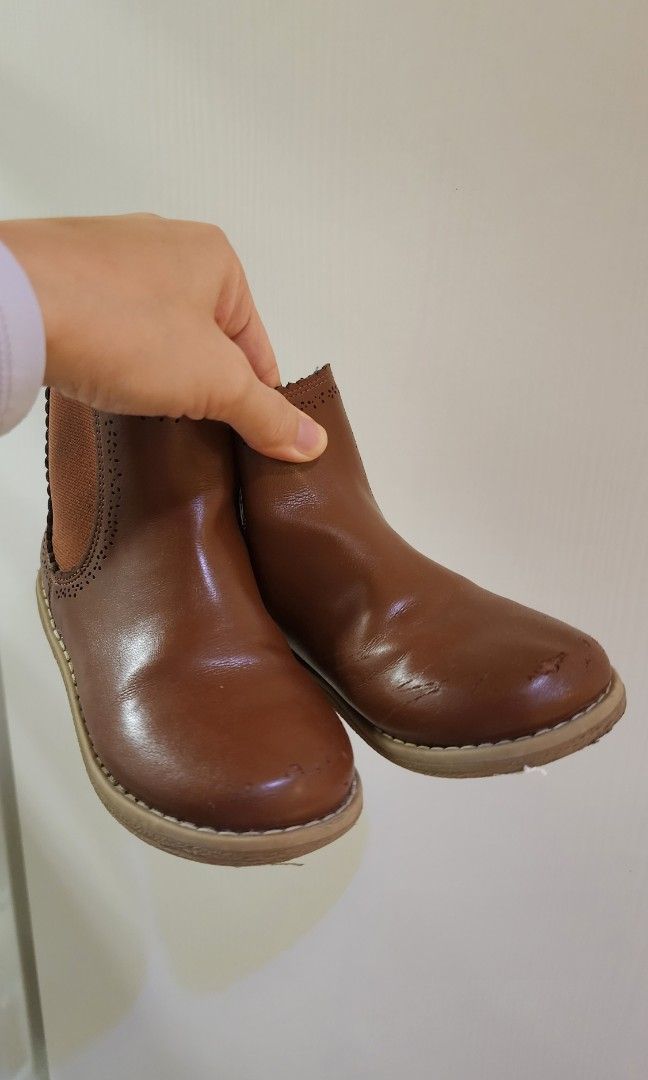 Next Children s Brown Boots with Zip Babies Kids Babies Kids Fashion on Carousell