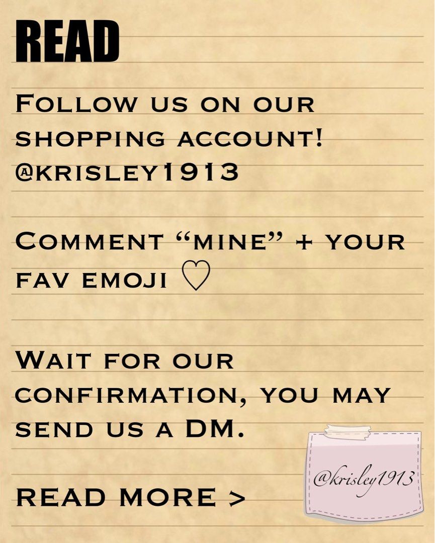 Personal Pre-Loved items (Category: Announcements) located in Quezon City. Submitted by krisley1913 (Listing ID 1302189900, Image 3). Description: POSTING REAL SOON.