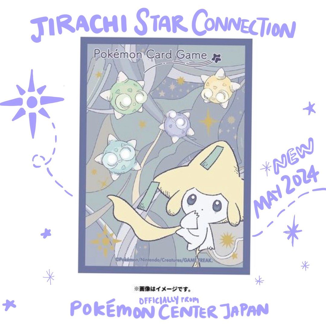 jirachi card sleeves Jirachi Star Link Pokemon Center Sleeves  CNAG New Cut