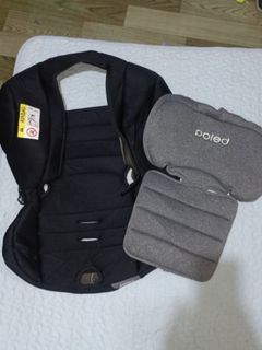 Poled baby car seat cover