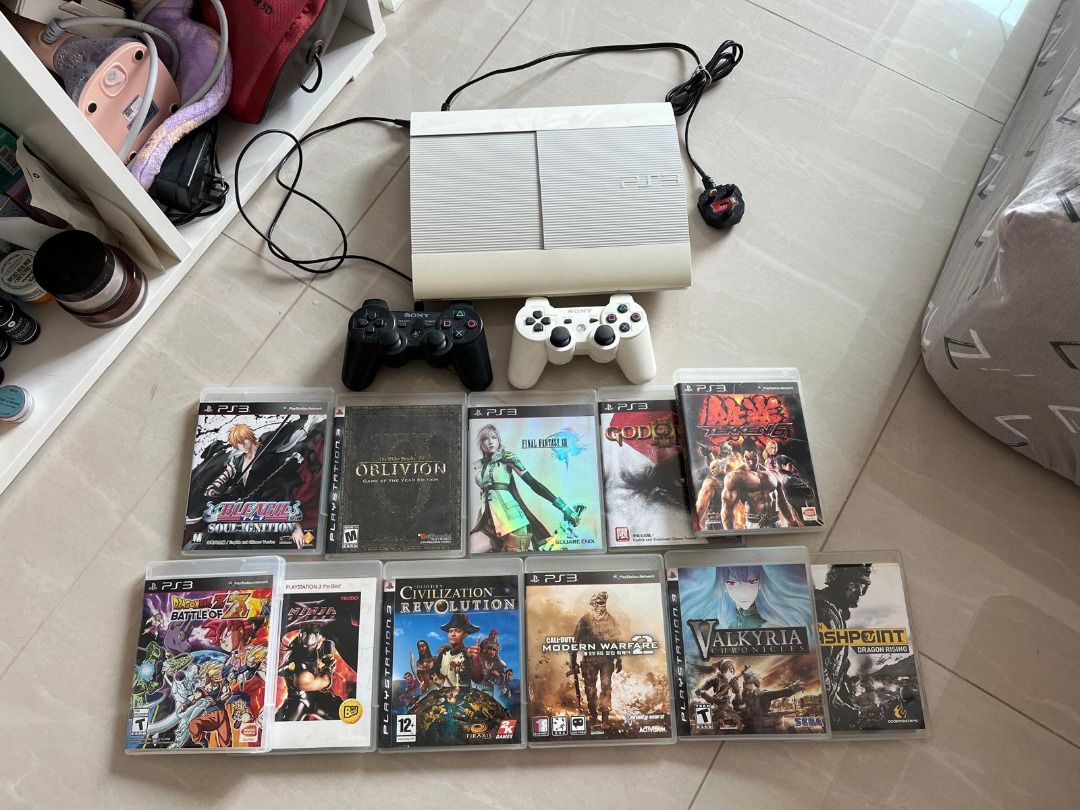 PS3 + 2 Consoles + 11 games, Video Gaming, Video Games, PlayStation on  Carousell