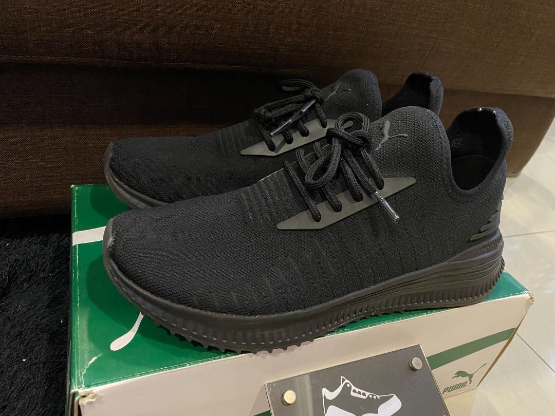Puma Avid EvoKnit All Black Men s Fashion Footwear Sneakers on Carousell