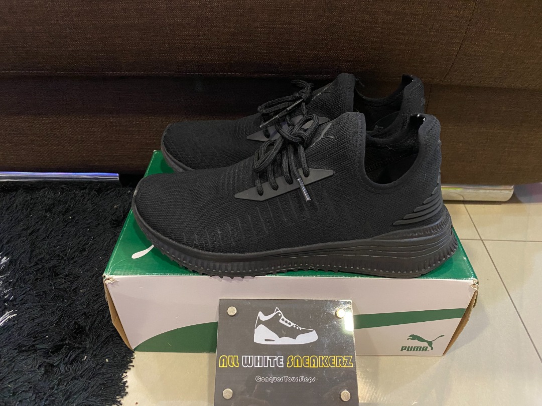 Puma Avid EvoKnit All Black Men s Fashion Footwear Sneakers on Carousell