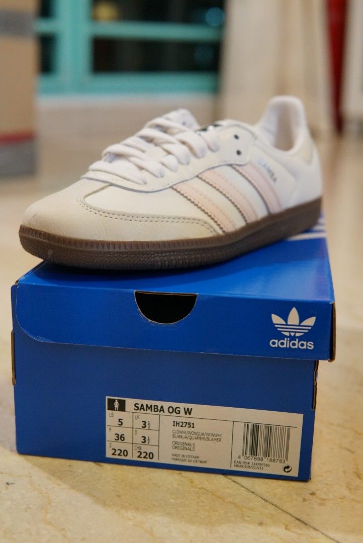 Samba Adidas Women size 3.5 UK PINK Women s Fashion Footwear Sneakers on Carousell