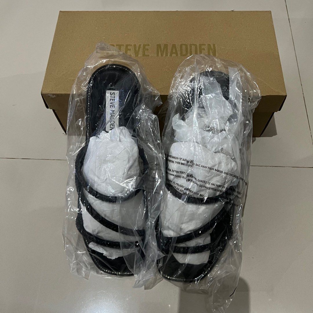 Sandal Steve Madden Blk Crystal