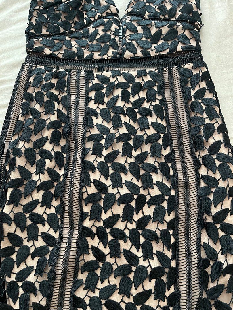 Self Portrait Arabella Lace Midi Dress UK10