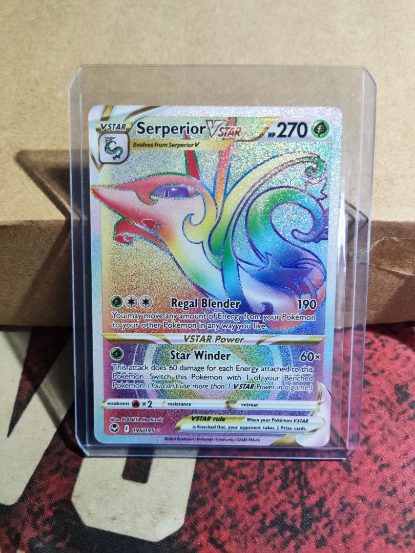 Serperior vstar ( Hyper Rare) Silver tempest + secret box, Hobbies & Toys,  Toys & Games on Carousell