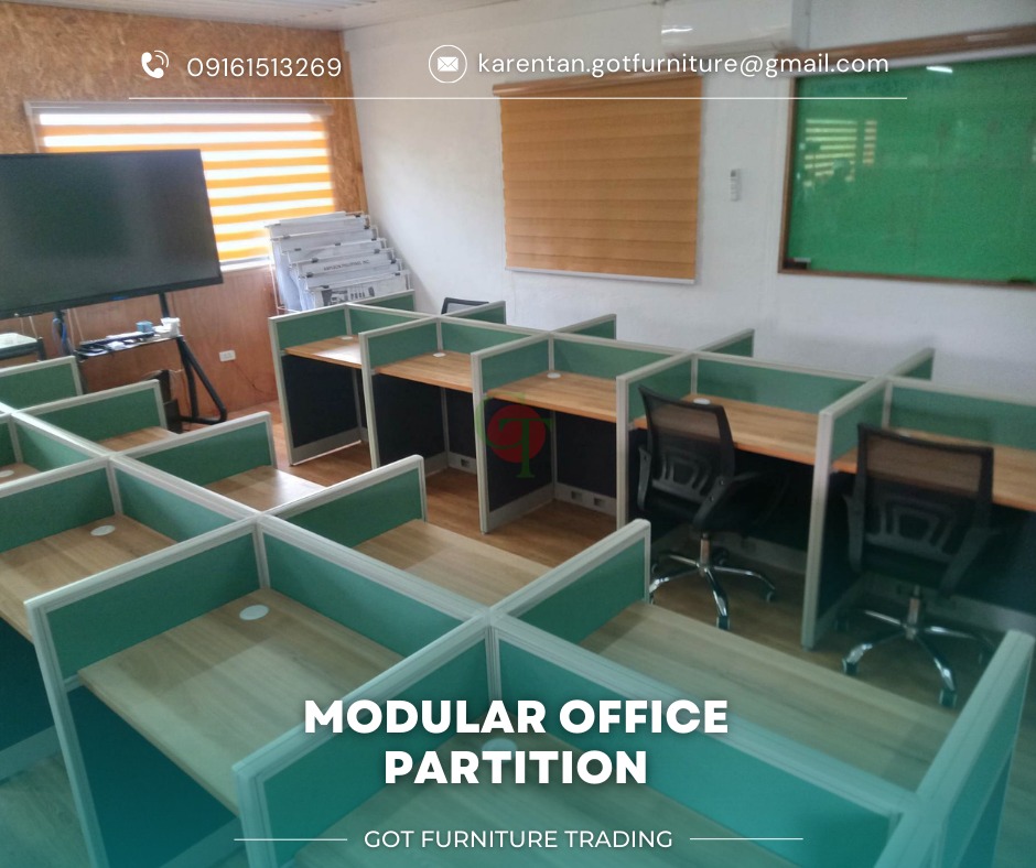 Sharing Workstations | Modular Office Partition., Furniture & Home ...
