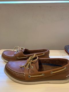 Sperry Top Sider Brown Leather Boat Shoes