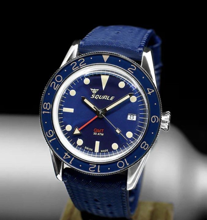 Squale Sub-39 GMT Vintage Blue (2024), Luxury, Watches on Carousell