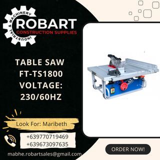 TABLE SAW  FT-TS1800 VOLTAGE: 230/60HZ