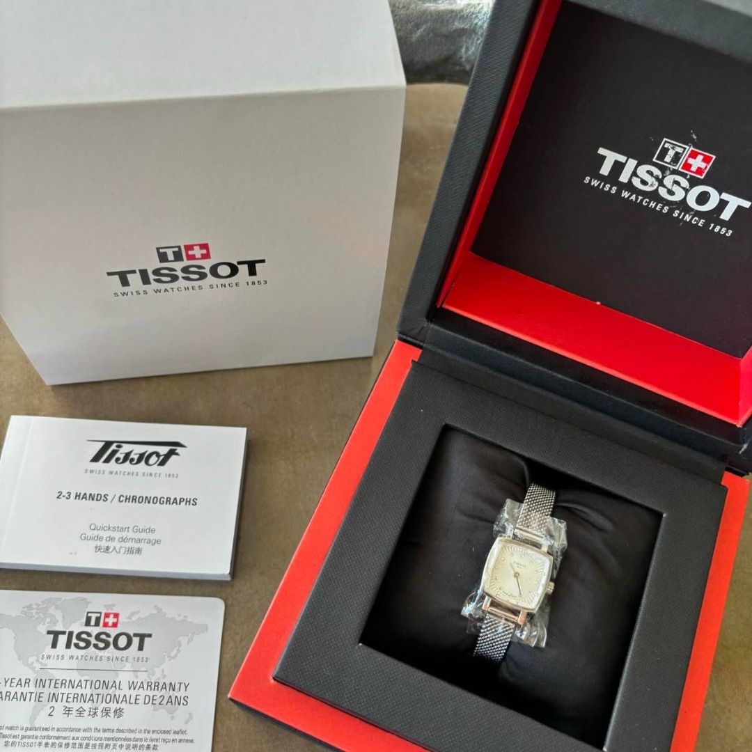 Tissot Lovely Square Silver 20mm (Category: Women's Watches) located in Caloocan City. Submitted by cotnolair (Listing ID 1308592358, Image 2). Description: A beautiful mini-sized and feminine square cased watch. 🤍 Quartz movement 20mm case size ☑️ Brand new and authentic ☑️ Complete store inclusion ☑️ With 2-year international warranty.