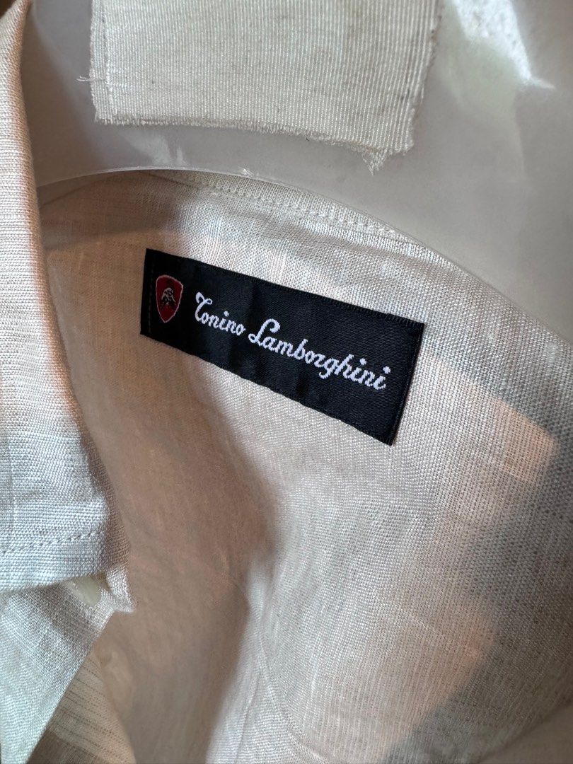 Tonino Lamborghini Linen Shirt (Category: Tshirts & Polo Shirts ) located in San Juan City. Submitted by aa81818 (Listing ID 1308532186, Image 3). Description: Fixed price. See price tag to compare. Italian linen.