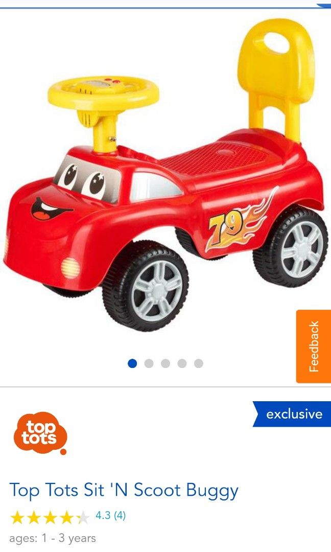 Top Tots Sit N Scoot Buggy