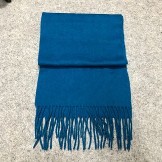 UNIQLO CASHMERE Woven Scarf Coastal Red Knitted Knit Muffler Fringe Tassel Scarf Scarves Winter Snow