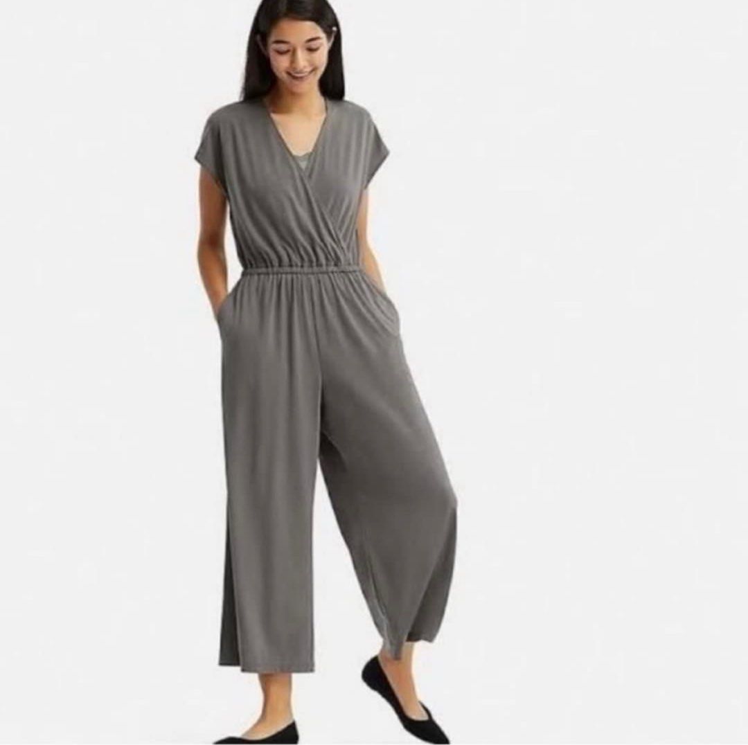 Uniqlo jersey jumpsuit cheap