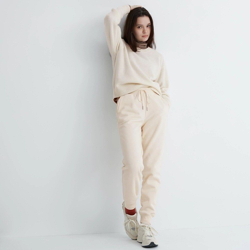 Uniqlo yellow cream sweatpants