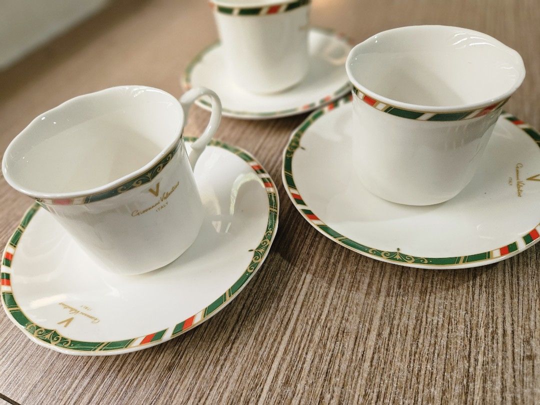 Valentino Cup & Saucer (Duo) (Category: Coffee & Tea Tableware) located in Rizal. Submitted by missytin (Listing ID 1308660154, Image 3). Description: P1,000 per duo take all (3 SETS) for Php2,500 FIRM ON PRICE NO LOW BALLERS GCASH PICK UP TAYTAY RIZAL VIA LALAMOVE OR LBC.
