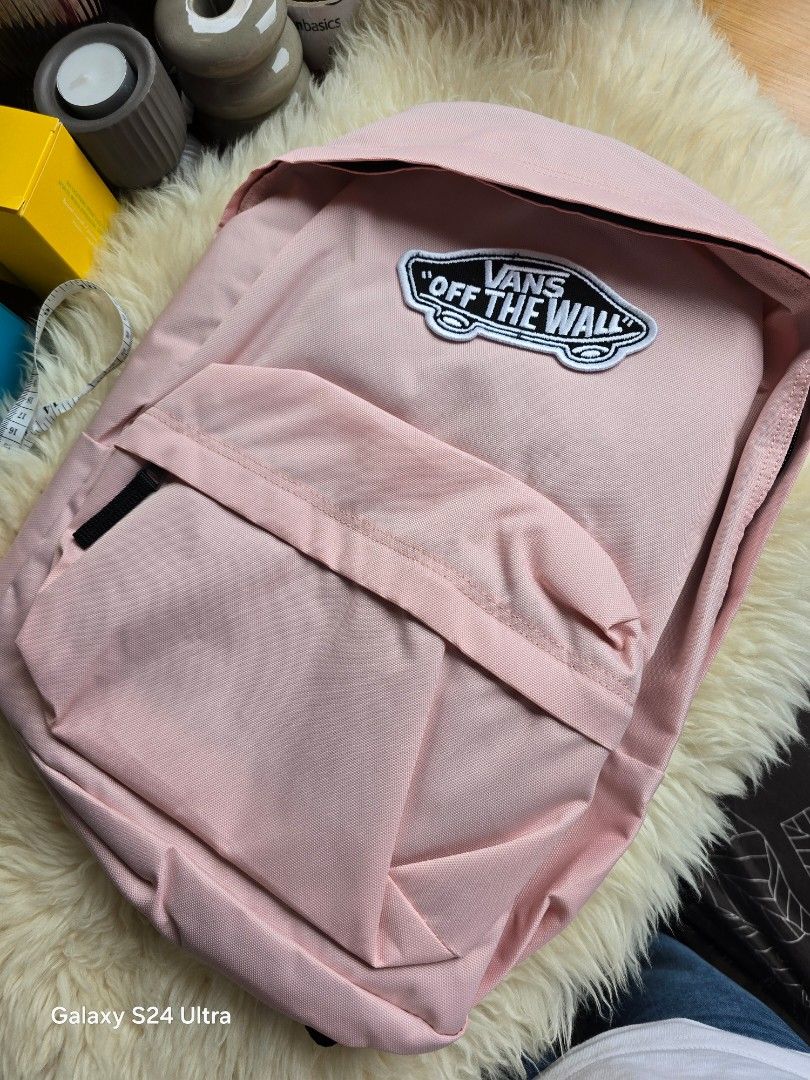Vans light pink backpack on sale