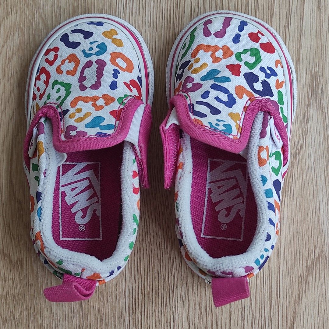 VANS SLIP-ON V Rainbow Leopard toddler size