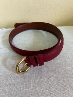 Vintage Coach Belt (Red and Black)