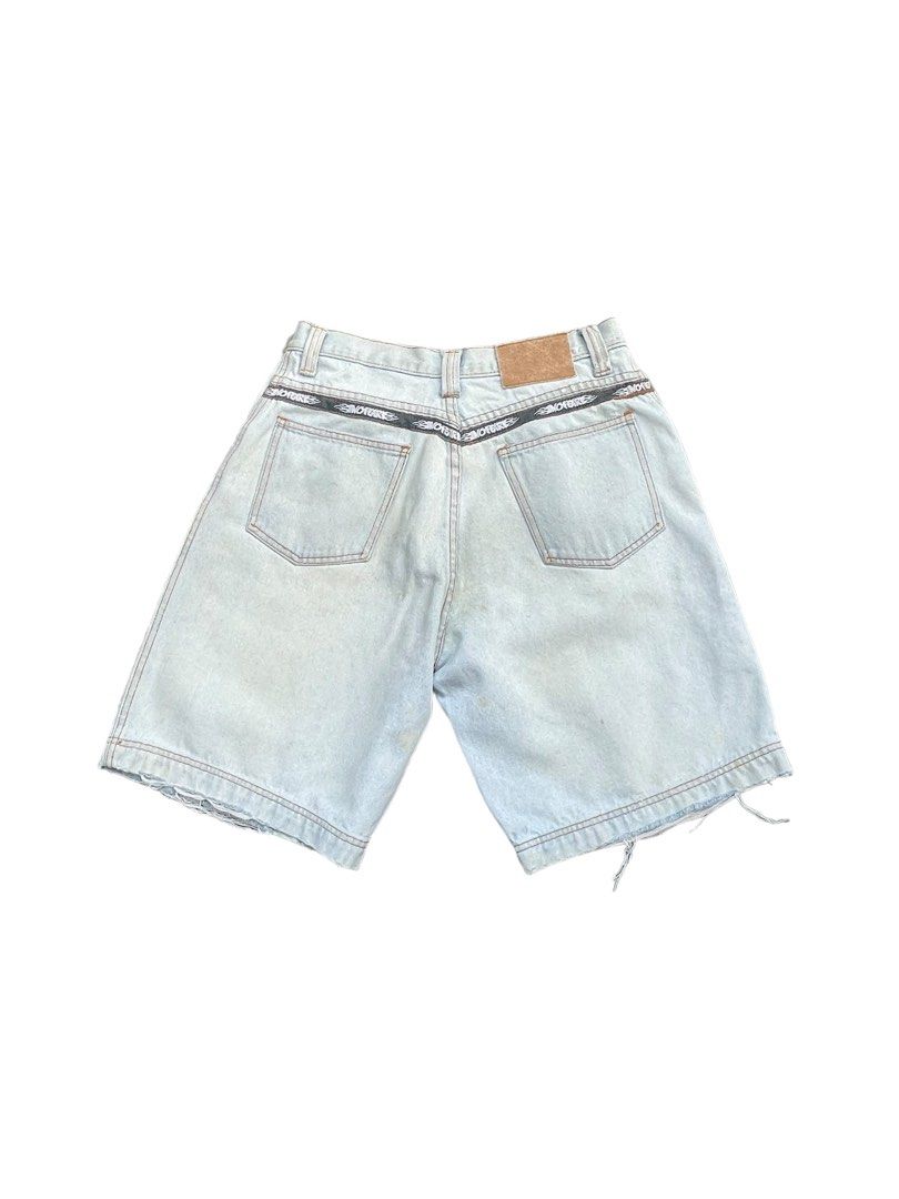 Vintage No Fear Faded Distresed Denim Short Men s Fashion Bottoms Shorts on Carousell
