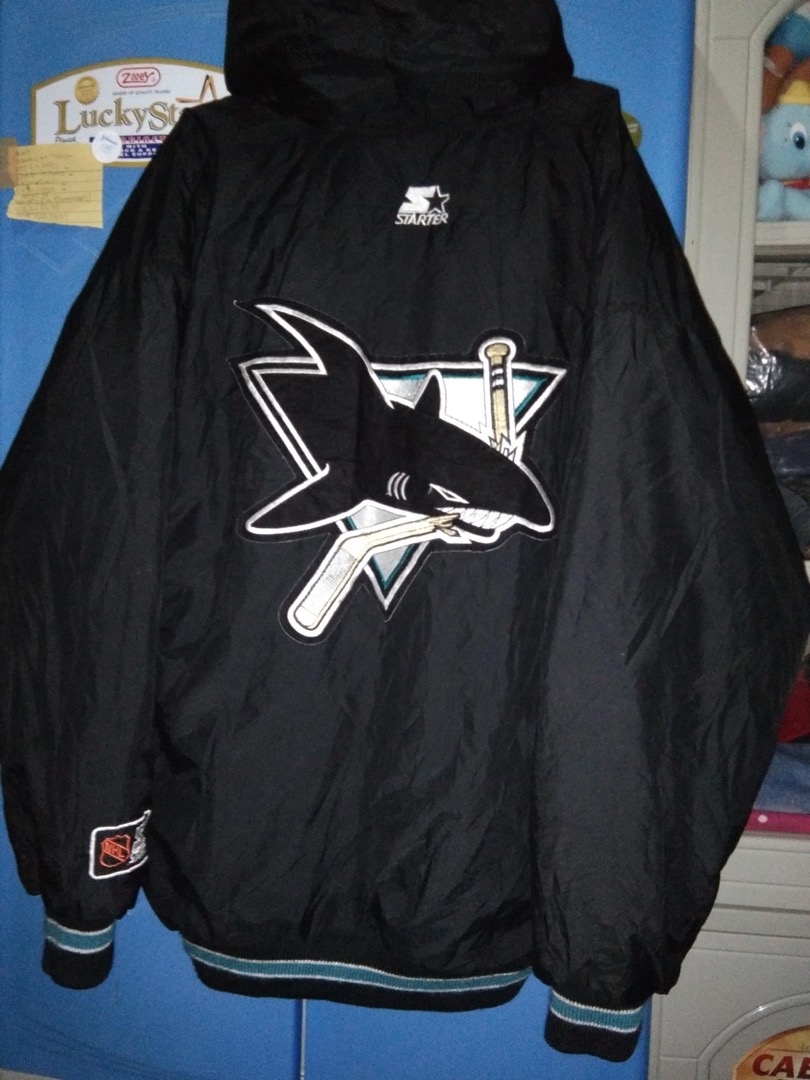 Chemise Vintage San Jose Sharks Noire - Taille XL - Hockey LNH Années 90 Pour Homme