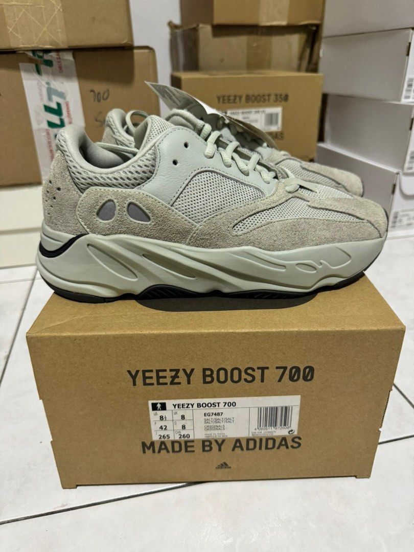 Yeezy Boost 700 Salt EG7487 Us6 x1 Us6.5 x1 Us8.5 x1 Men s Fashion Footwear Sneakers on Carousell