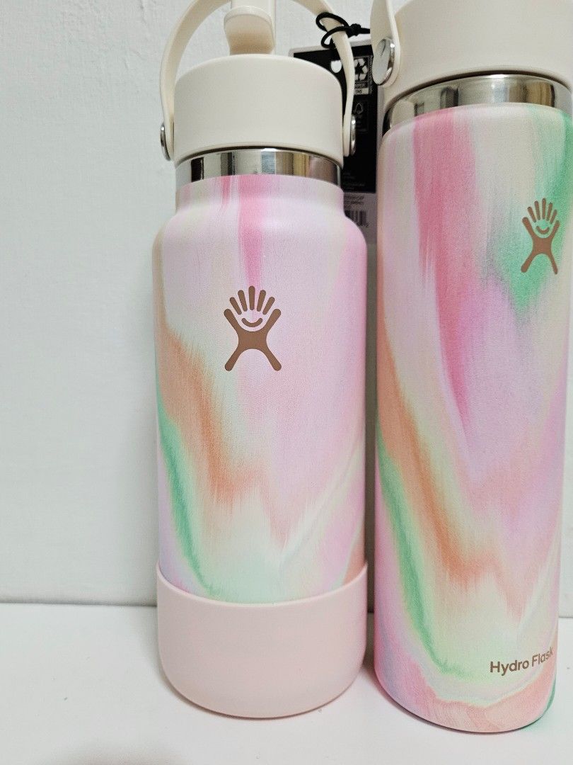100% Genuine 32oz insulated Hydroflask bottle Sugar crush straw