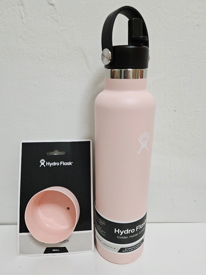 Trillium Light Pink Hydro Flask With Stickers 100% Genuine 24oz