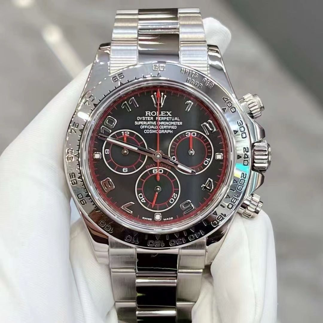 2015 Rolex Daytona 116509 Spyder Racing Red Needles White Gold D Series Luxury Watches on Carousell