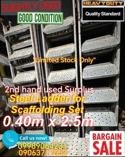 2nd hand used Steel ladder for Scaffolding Set in Condition Well in Function Very Affordable Price