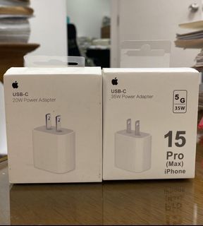 iPhone 15pro max charger 35W ADAPTER USB-C & 20W ADAPTER
