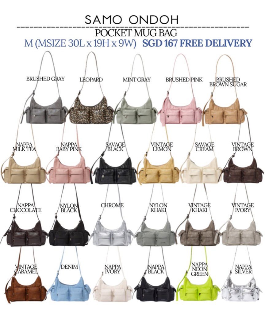 PO CLOSED 🇰🇷 [SAMO ONDOH] POCKET MUG BAG (M OR L), Women's
