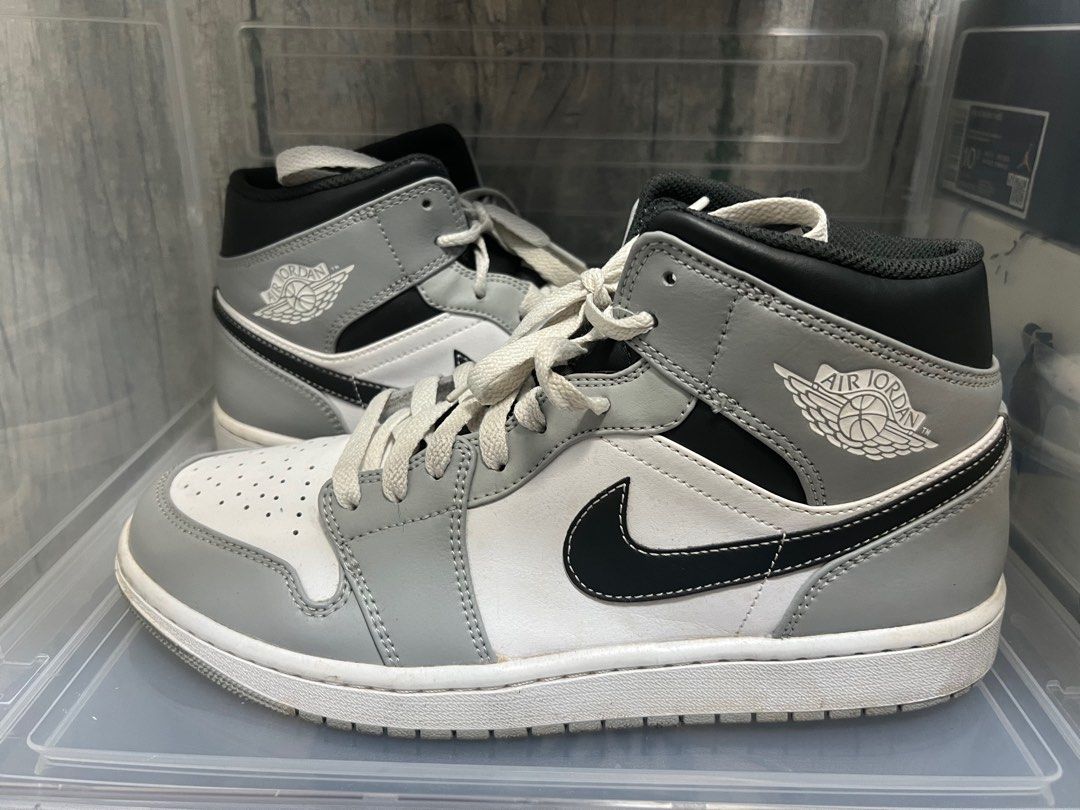 Air Jordan 1 AJ1 Mid Light Smoke Grey