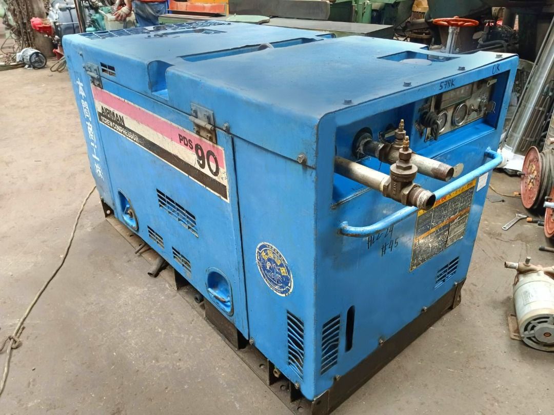 Airman PDS90 Screw Compressor Engine from Japan (Category: Construction Tools & Equipment) located in Quezon City. Submitted by lockerbi2014 (Listing ID 1308744089, Image 2). Description: We also have: *Farm Tractor *Mini Backhoe *Skid Loader *Welding Machine *Tower Light *Welding Genset *Waterpump *Motor *Gear Motor *Hydraulic Pump *Hydraulic Cylinder *Hydraulic Jack *Tools *Lathe Machine *Milling Machine *Drill Press *Press Brake *Shearing Mach
