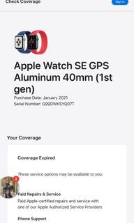 Apple Watch SE GPS 1st Gen (40mm)