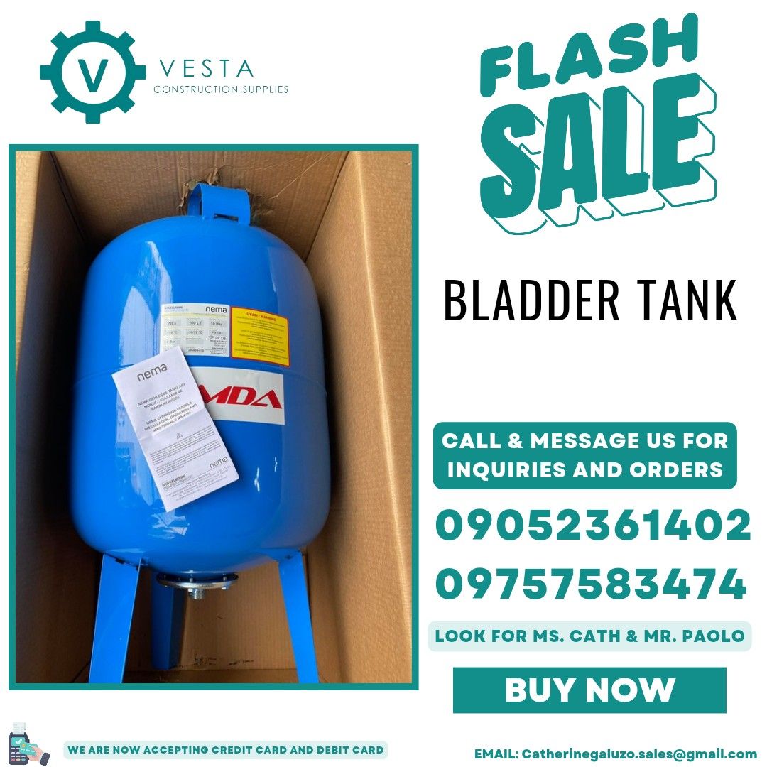 BLADDER TANK (Category: Construction Tools & Equipment) located in Manila. Submitted by cathvesta_sales (Listing ID 1308703410, Image 1). Description: .