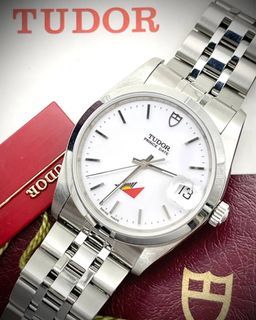 BNOS Tudor Prince Date 74000 Philippines Airlines White Dial Steel
