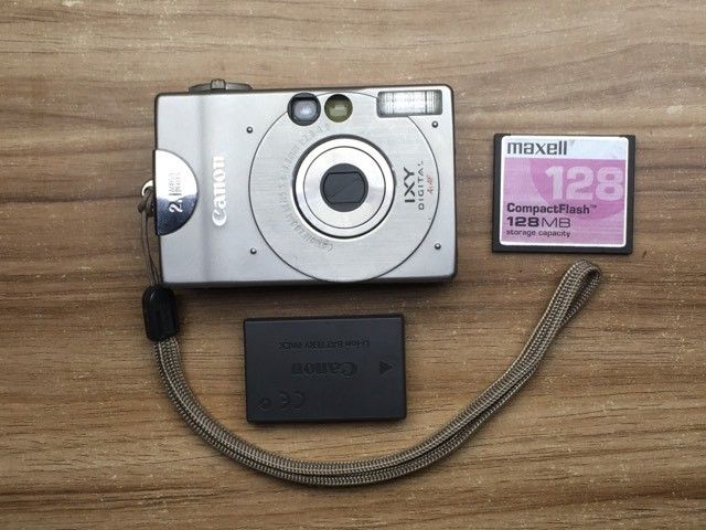 Canon ixy 2.1 MP classic digital (Category: Cameras) located in Las Pinas. Submitted by film101 (Listing ID 1308787336, Image 1). Description: Canon ixy digital 2.1 MP PC1001 Battery needs to replace or buy new one status 10 percent batt life Inclusion:straps, card and battery Charger not included With F2. 8 lens Condition of camera Working Shutter working Flash working Zoom working No glitch No lcd burn.