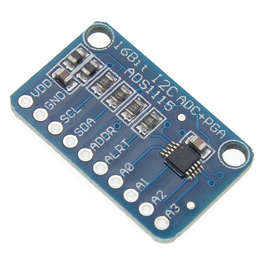 ADS1115 Breakout Board 2-5,5V ADS1115 16-Bit I2C ADC Modul Mit Programmierbarem Verstärker – Für Arduino & Co