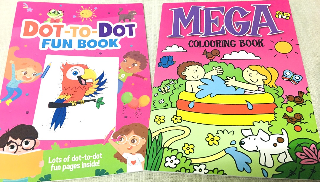 Colouring Activity Book and Dot to Dot Fun Book Bundle, Hobbies & Toys ...