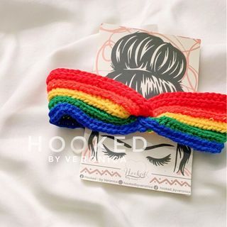 Crochet Rainbow Headband