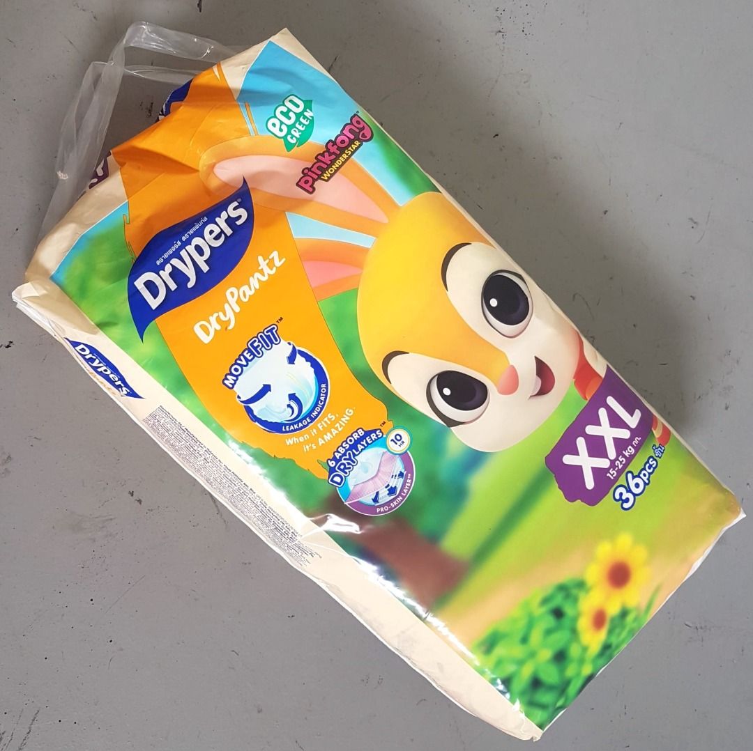 FAST DEAL 2 Packs at 22, Drypers Baby Club, Dry Pantz, Move Fit Model