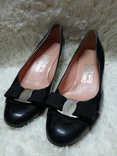 Ferragamo Black Heels, eur37 (cm24)