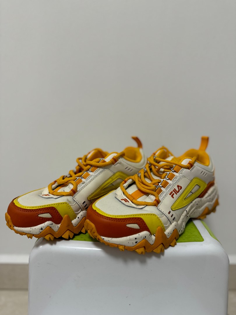Fila Oakmont TR Fila Low Womens Training Shoes White Orange Women s Fashion Footwear Sneakers on Carousell