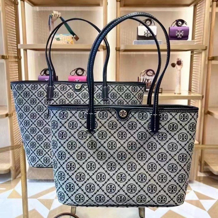 For Preorder Tory Burch T Monogram Tote Bag with Pouch available in small and large sizes Women s Fashion Bags Wallets Tote Bags on Carousell