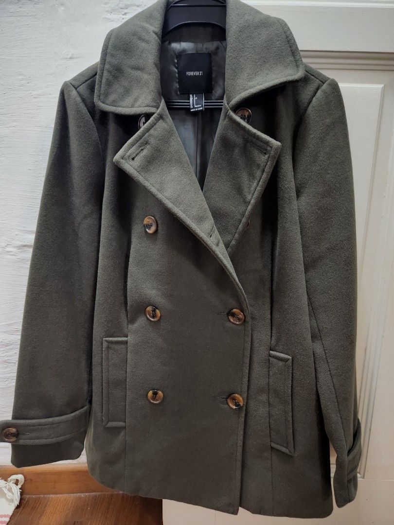 Forever 21 double breasted coat