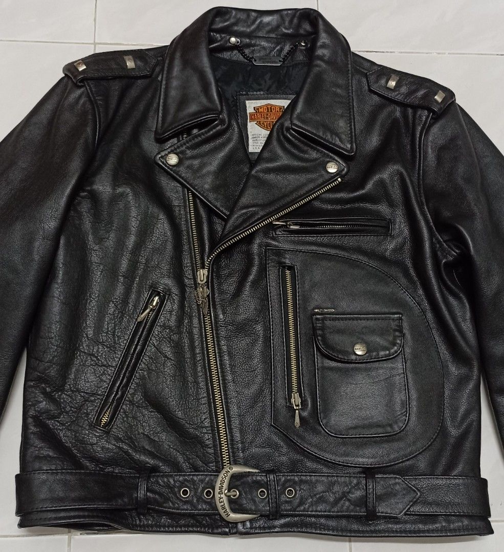Genuine Harley Davidson 90s D Pocket Size 42/L As Buco Jacket 